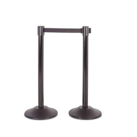 Accuform STEEL STANCHION POSTS BELT COLOR BLACK PRT111BK PRT111BK